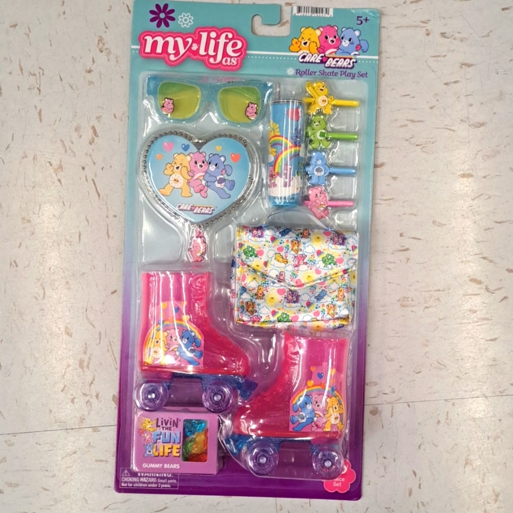 My Life as Care Bears Roller Skate Play Set 20pcs. For 18” Doll NEW